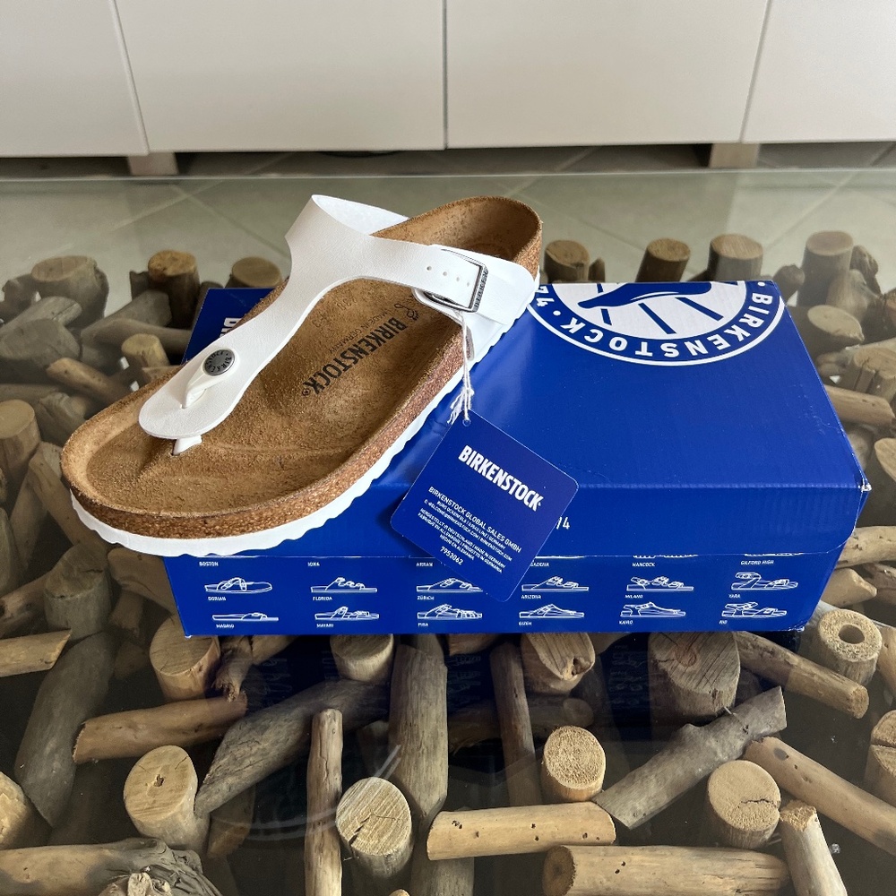 BIRKENSTOCK GIZEH BS White Sandals
